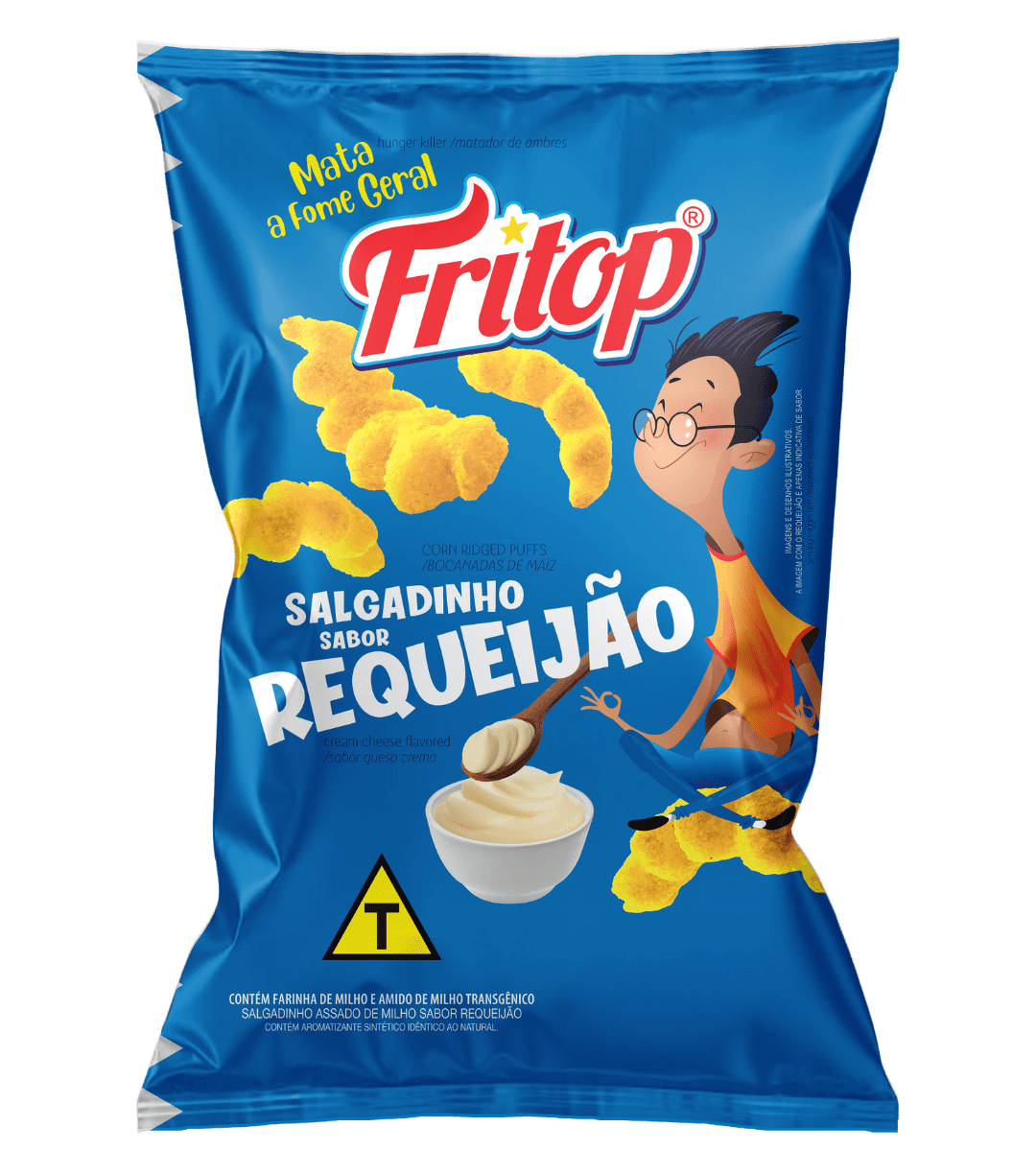 Salgadinho de milho sabor requeijão fritop