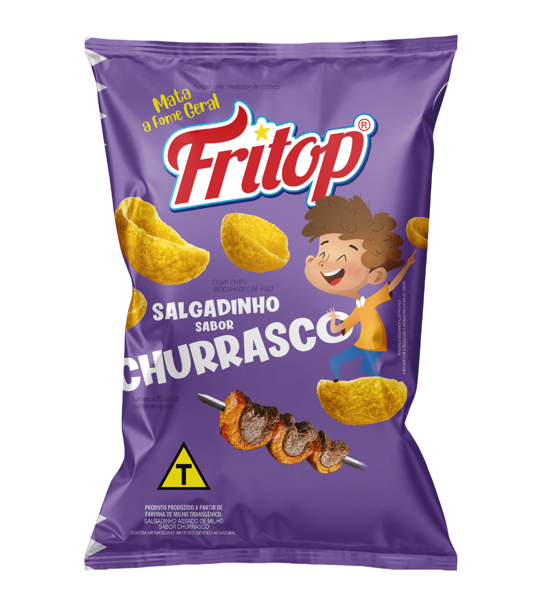 Salgadinho de milho sabor churrasco fritop