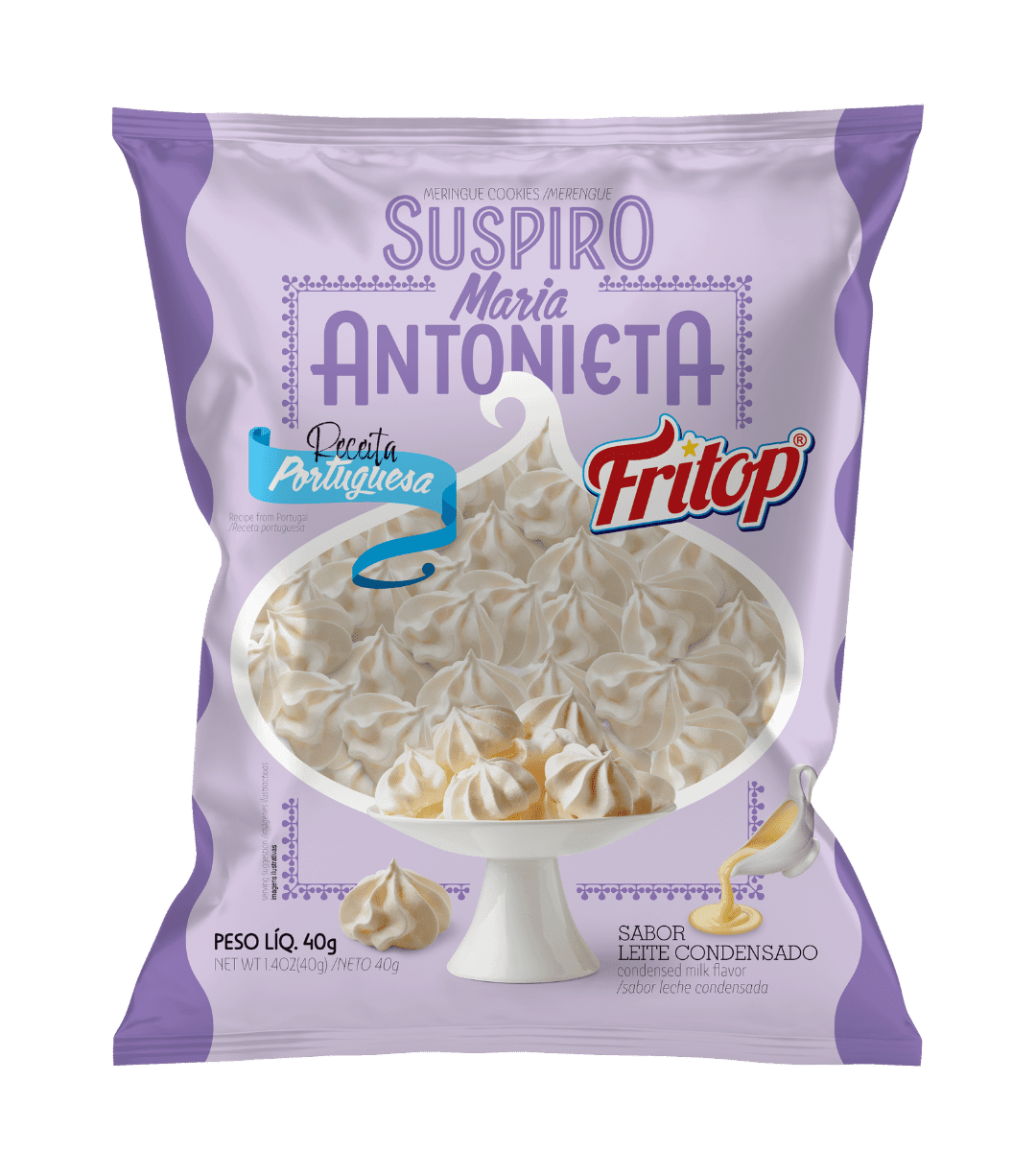 Suspiro sabor leite condensado fritop