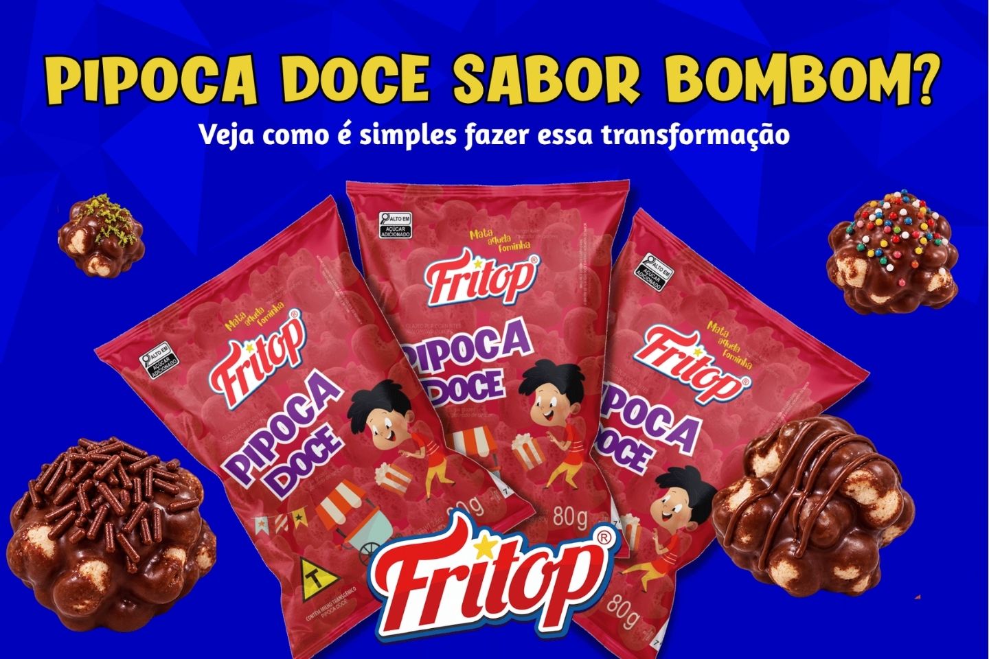 pipoca doce versão bombom
