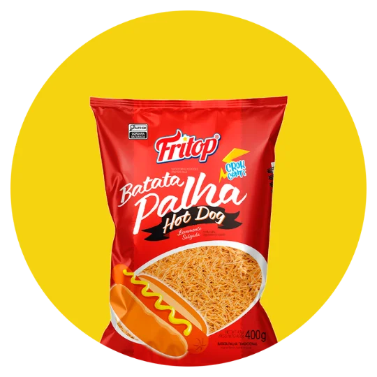 Salgadinho batata palha frito