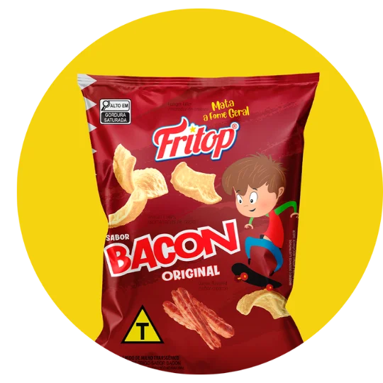 Salgadinho bacon fritop